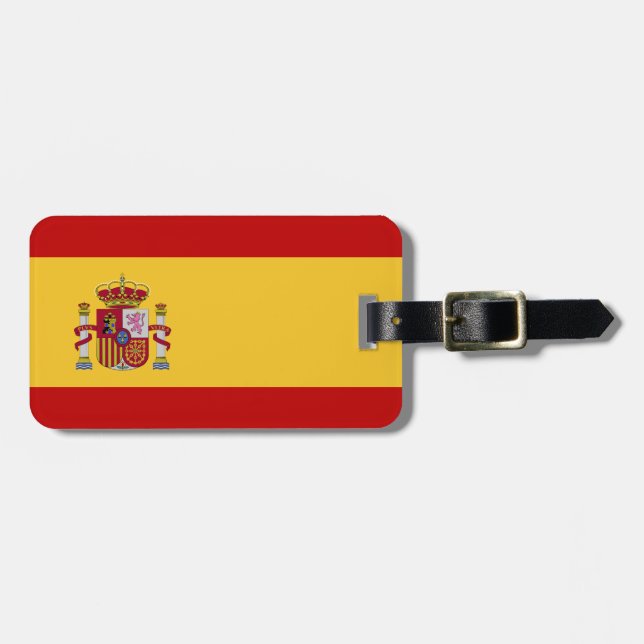 Etiqueta De Bagagem Bandeira da espanha (Frente Horizontal)