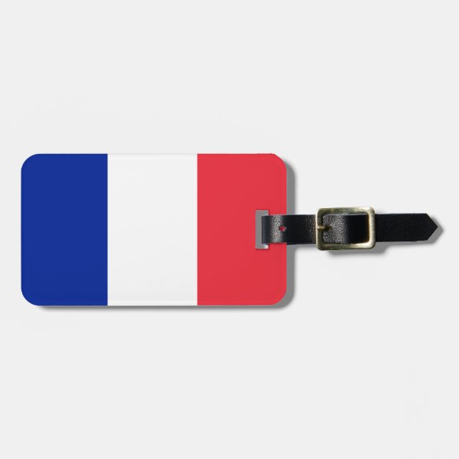 Etiqueta De Bagagem Bandeira da França (Frente Horizontal)