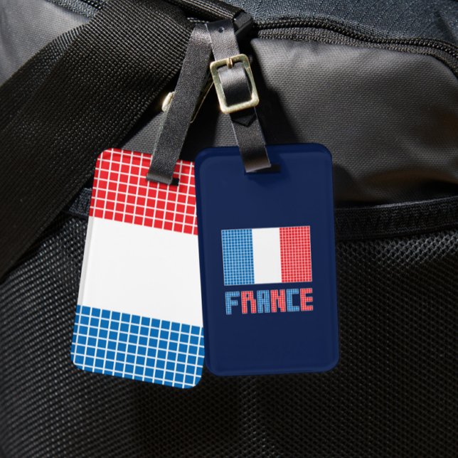 Etiqueta De Bagagem Bandeira da França (Criador carregado)