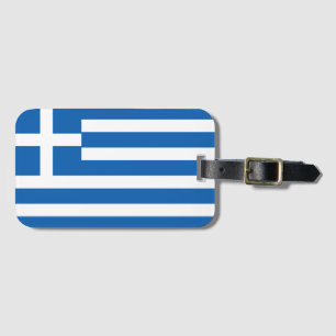 Etiqueta De Bagagem Bandeira da Grécia