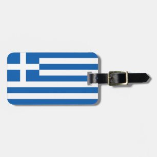 Etiqueta De Bagagem Bandeira da Grécia