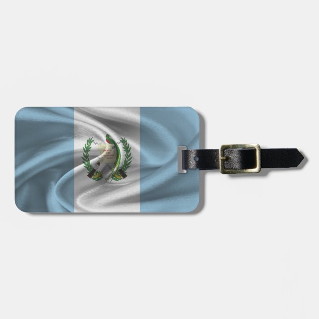 Etiqueta De Bagagem Bandeira Da Guatemala (Frente Horizontal)