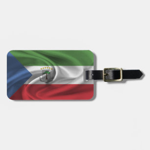 Etiqueta De Bagagem Bandeira Da Guiné Equatorial