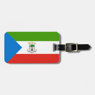 Etiqueta De Bagagem Bandeira da Guiné Equatorial Easy ID Personal