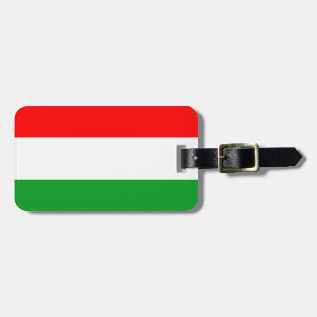 Etiqueta De Bagagem Bandeira da Hungria (Frente Horizontal)