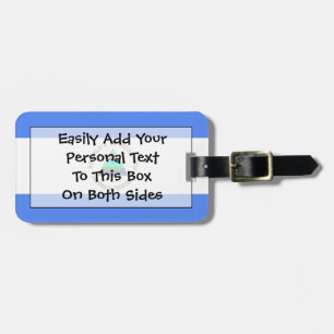 Etiqueta De Bagagem Bandeira da identificação fácil de Nicarágua