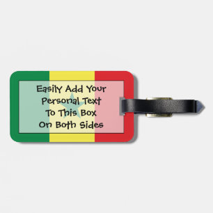 Etiqueta De Bagagem Bandeira da identificação fácil de Senegal pessoal