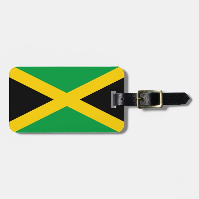 Etiqueta De Bagagem Bandeira da Jamaica (Frente Horizontal)