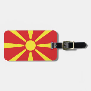 Etiqueta De Bagagem Bandeira da Macedônia do Norte