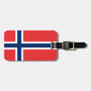 Etiqueta De Bagagem Bandeira da Noruega