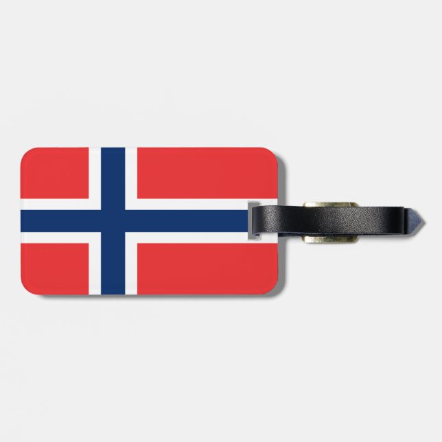 Etiqueta De Bagagem Bandeira da Noruega (Traseira Horizontal)