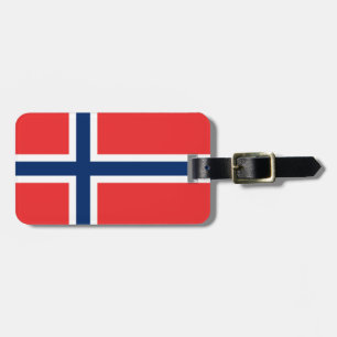 Etiqueta De Bagagem Bandeira da Noruega