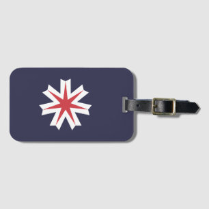 Etiqueta De Bagagem Bandeira da Prefeitura de Hokkaido, Japão