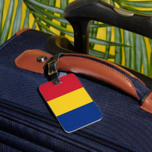 Etiqueta De Bagagem Bandeira da Romênia