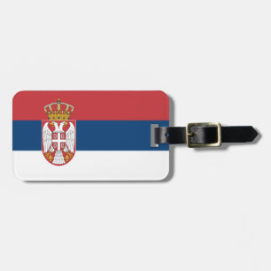 Etiqueta De Bagagem Bandeira da Sérvia