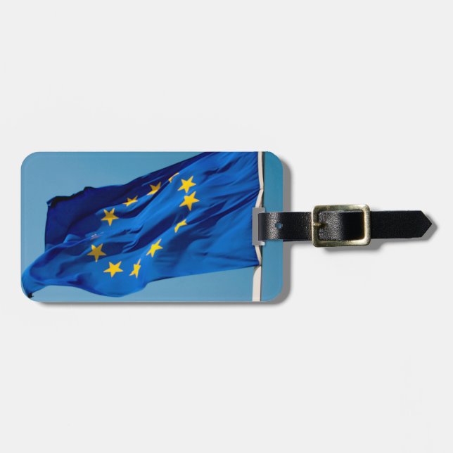 Etiqueta De Bagagem Bandeira da UE (Frente Horizontal)