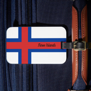 Etiqueta De Bagagem Bandeira das Ilhas Faroé