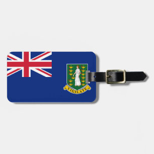 Etiqueta De Bagagem Bandeira das Ilhas Virgens Britânicas