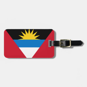 Etiqueta De Bagagem Bandeira de Antígua e Barbuda Easy ID
