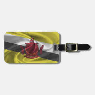 Etiqueta De Bagagem Bandeira de Brunei