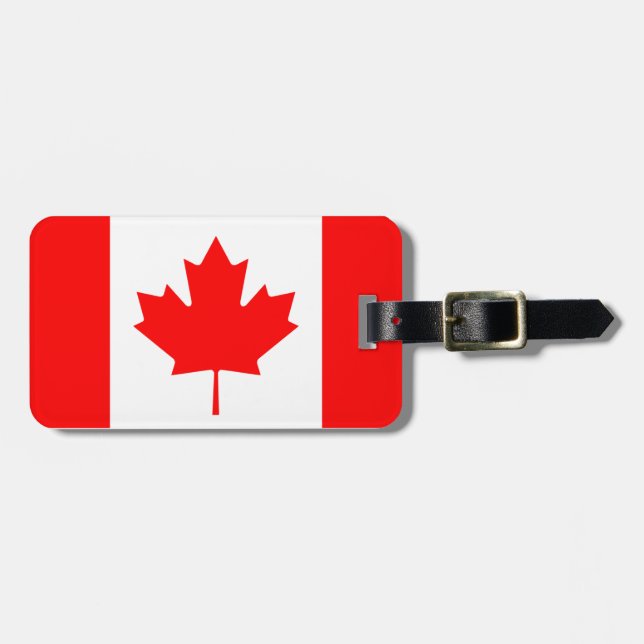 Etiqueta De Bagagem Bandeira de Canadá (Frente Horizontal)