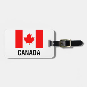 Etiqueta De Bagagem BANDEIRA de CANADÁ