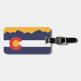 Etiqueta De Bagagem Bandeira de Colorado & Tag da bagagem da bagagem