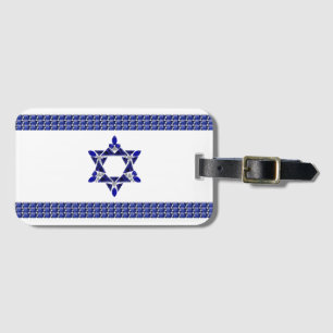 Etiqueta De Bagagem Bandeira de Israel