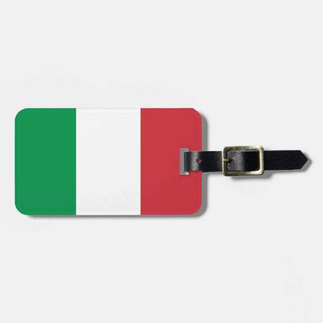 Etiqueta De Bagagem Bandeira de Itália (Frente Horizontal)
