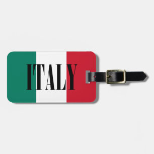 Etiqueta De Bagagem Bandeira de Italia Italia IL italiano Tricolore