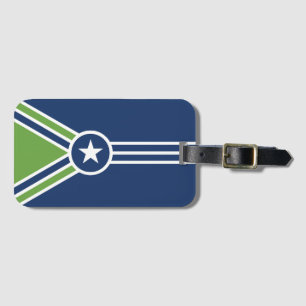 Etiqueta De Bagagem Bandeira de Jackson, Tennessee