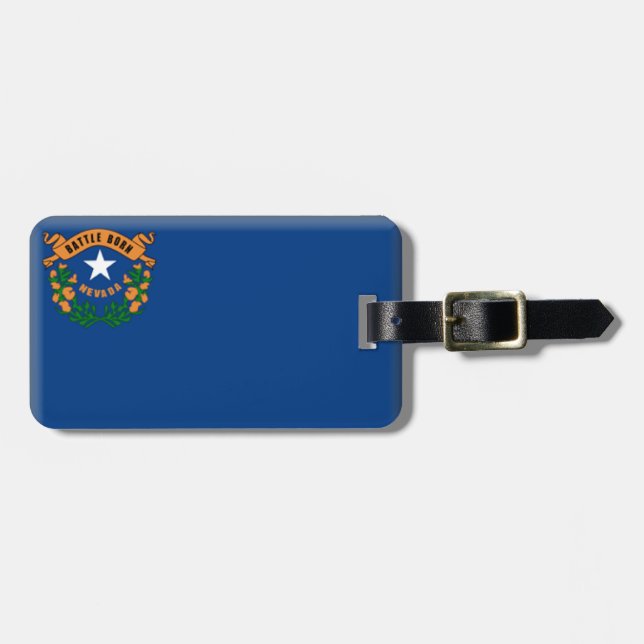 Etiqueta De Bagagem Bandeira de Nevada (Frente Horizontal)