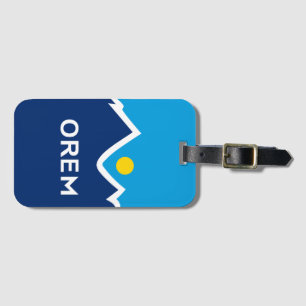 Etiqueta De Bagagem Bandeira de Orem, Utah