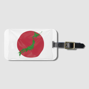 Etiqueta De Bagagem Bandeira de país japonesa