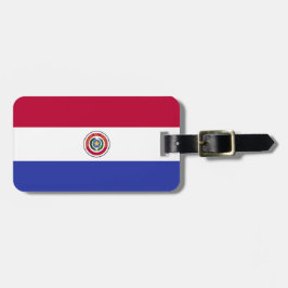 Etiqueta De Bagagem Bandeira de Paraguai