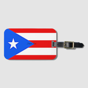 Etiqueta De Bagagem Bandeira de Porto Rico