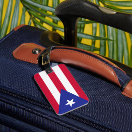 Etiqueta De Bagagem Bandeira de Porto Rico