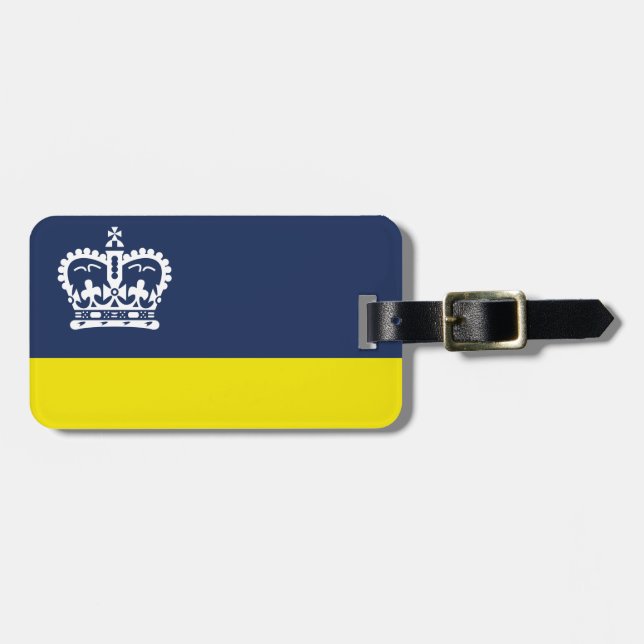 Etiqueta De Bagagem Bandeira de Regina, Saskatchewan (Frente Horizontal)
