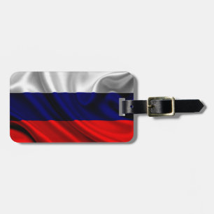 Etiqueta De Bagagem Bandeira de Rússia, bandeira do russo