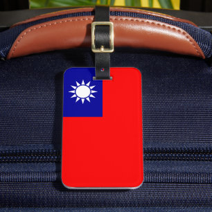 Etiqueta De Bagagem Bandeira de Taiwan: República da China, Taipé Chin