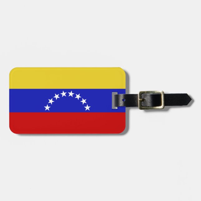 Etiqueta De Bagagem Bandeira de Venezuala (Frente Horizontal)