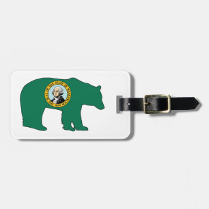 Etiqueta De Bagagem Bandeira de Washington