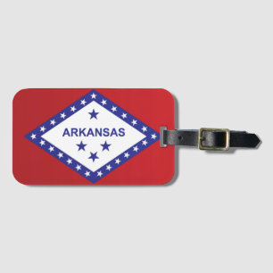 Etiqueta De Bagagem Bandeira do Arkansas, EUA