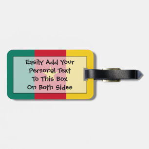 Etiqueta De Bagagem Bandeira do Camarões Personal Easy ID