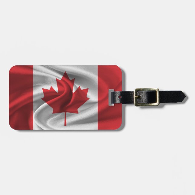 Etiqueta De Bagagem Bandeira Do Canadá (Frente Horizontal)