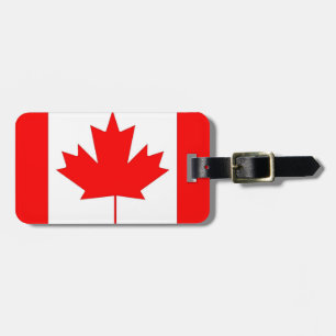 Etiqueta De Bagagem Bandeira do Canadá, com nome, endereço...