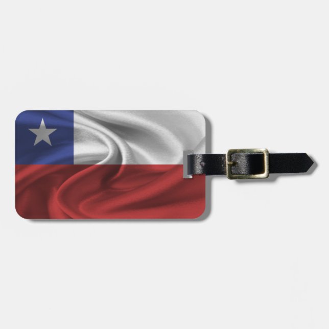 Etiqueta De Bagagem Bandeira do Chile (Frente Horizontal)