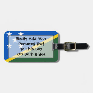 Etiqueta De Bagagem Bandeira do Easy ID Pessoal das Ilhas Salomão