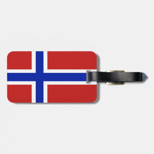 Etiqueta De Bagagem Bandeira do escandinavo de Noruega