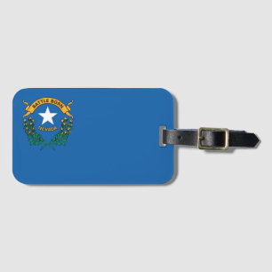 Etiqueta De Bagagem Bandeira do Estado de Nevada, EUA